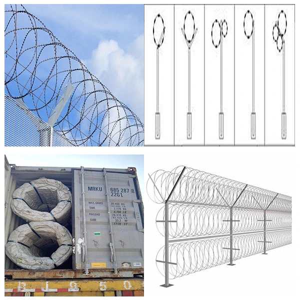 High Quality PVC Coated Razor Barbed Wire Made in China