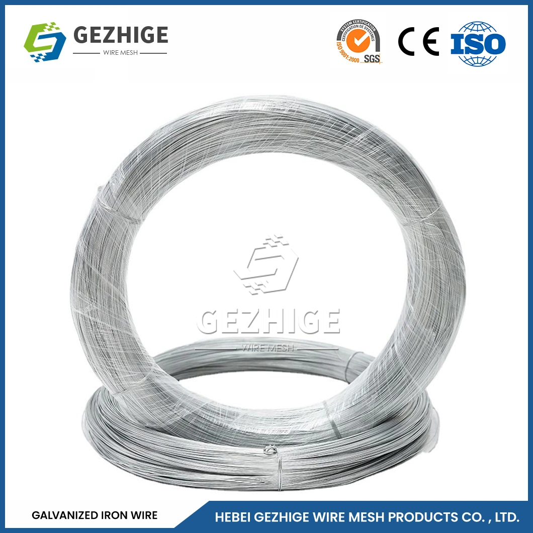 Gezhige Sgc400 Sgc440 Cheap Galvanized Iron Wire Manufacturers SAE1006 PVC Galvanized Lron Wire China Excellent Flexibility Electro Galvanized Lron Wire